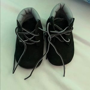 Timberland infant crib booties Black